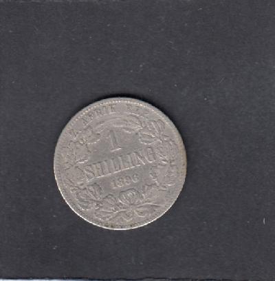 Beschrijving: 1 Shilling  P.KRUGER